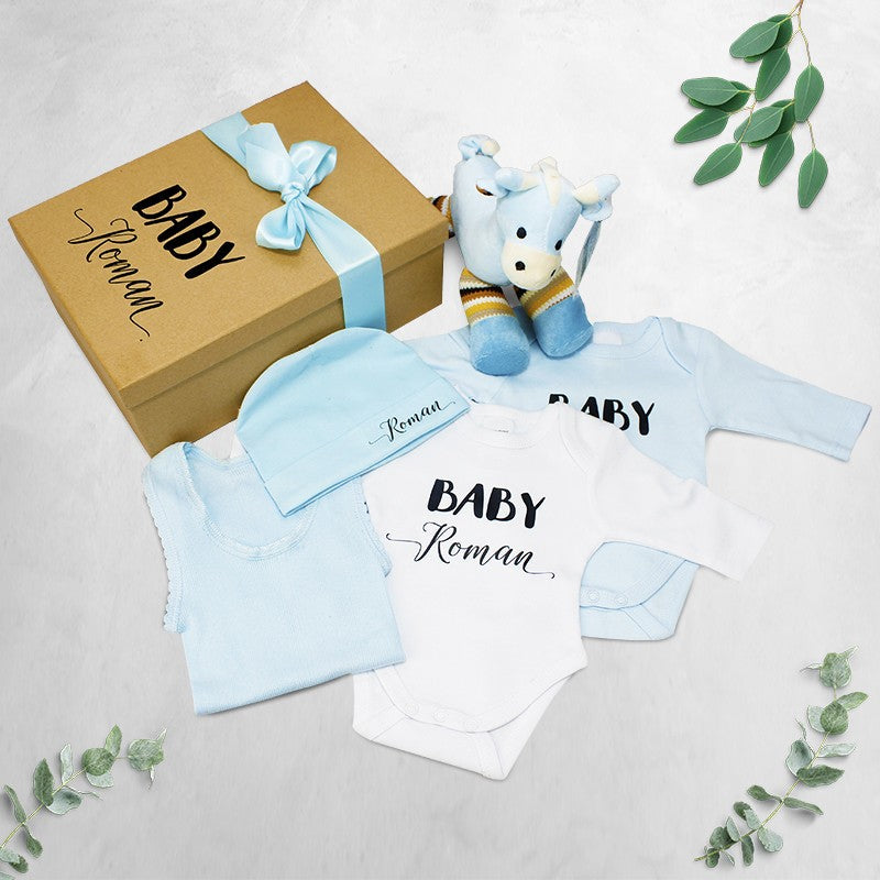 Giraffe Boy Gift Basket - PERSONALISED