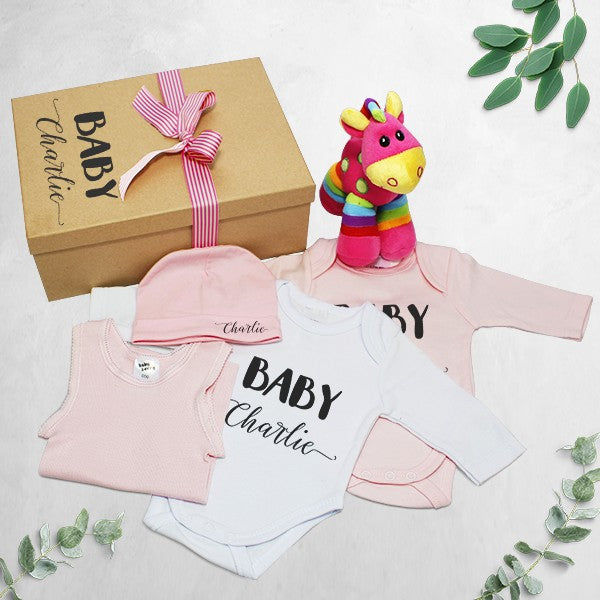 Giraffe Girl Gift Basket - PERSONALISED