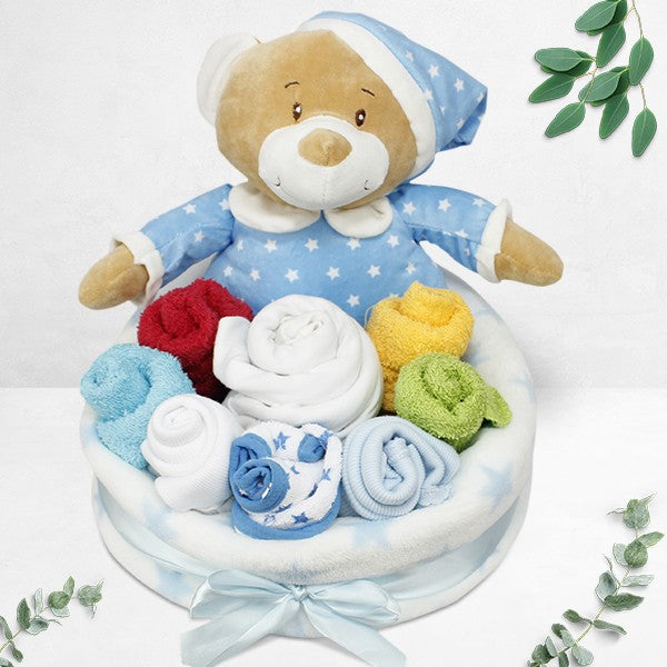 Blue Bear Bouquet