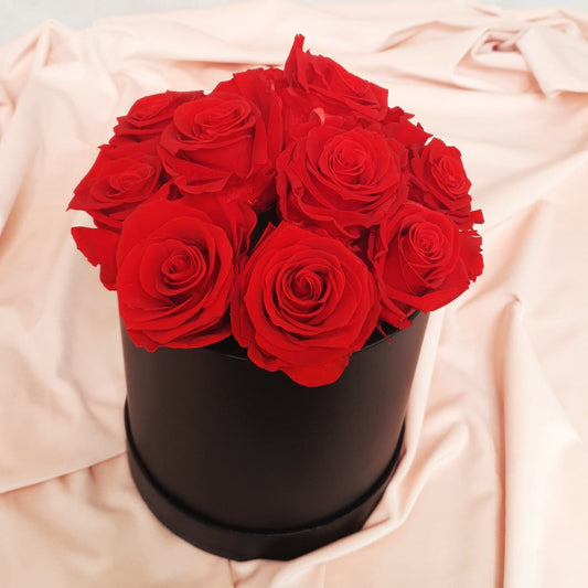 Forever Red Roses - Hat Box