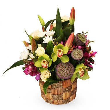 Exotic Flower Basket