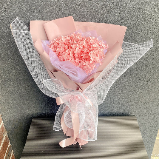 Preserved Hydrangea Bouquet - Pink